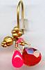 Laura Gibson 22kt Fire Opal Ruby Earrings