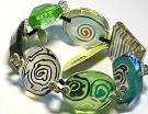 Orna Lalo Aqua/Green Nuggets Bracelet