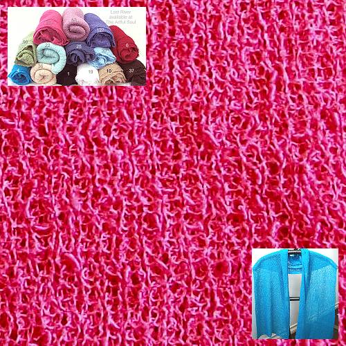 Lost River Long Knit Scarf, Raspberry