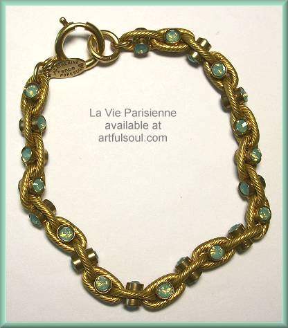 La Vie Golden Peruvian Opal Chain Bracelet