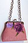 Liz Soto Pink Bag with Flower Applique