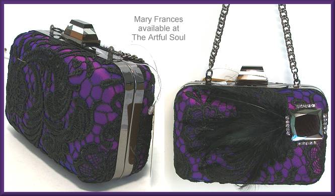 Mary Frances Aria Purple/Black Lace
