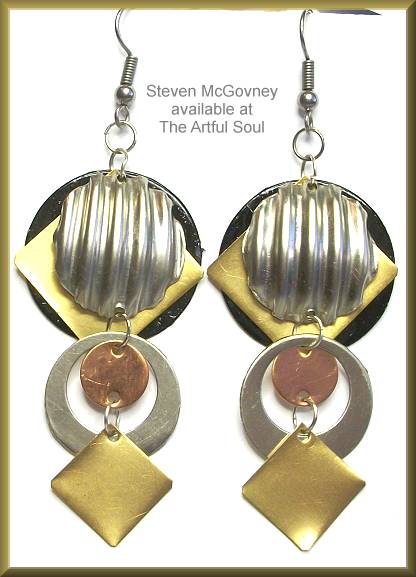 McGovney Corrugated Top Dome Earrings