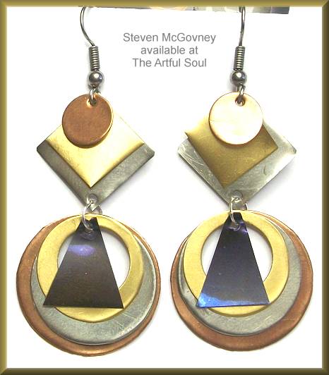 McGovney Layered Geometrics Holes Earrings