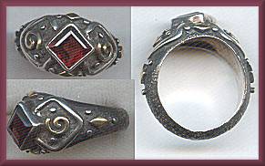 Mystical Madness Garnet Ring