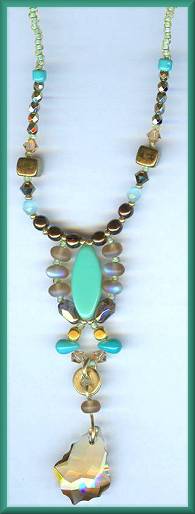 Margo Bronzed Turquoise Necklace