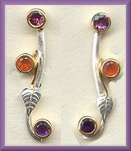 Michou Jeweled Vine Earrings