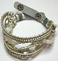 Nakamol Medium MultiStrand White Bracelet