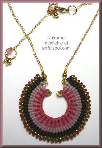 Nakamol Pink/Multi Semi-Circle Necklace