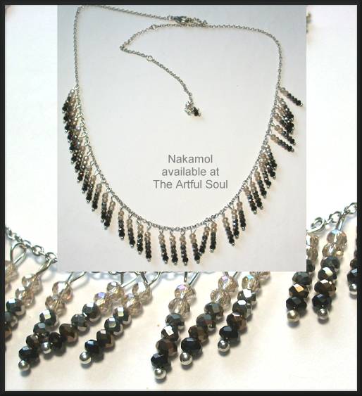 Nakamol Fringe Choker Necklace, Silver/Black