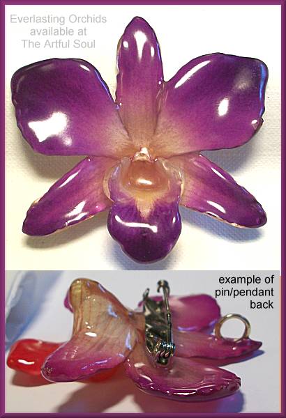 Dendrobium Purple Orchid Pin/Pendant