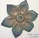 Sarah Cavender Aqua Lotus Flower Pin