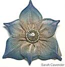 Sarah Cavender Blue Flower Pin