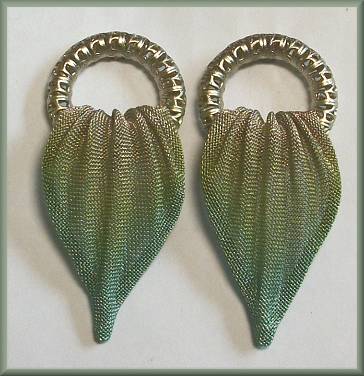 Sarah Cavender Silver Ring Green Leaf Earrings
