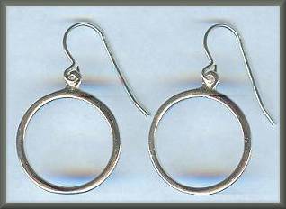 Sharelli Sterling Small Circle Earrings