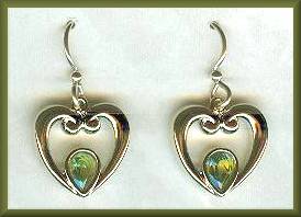 Sierra Vermeil Heart Peridot Earrings