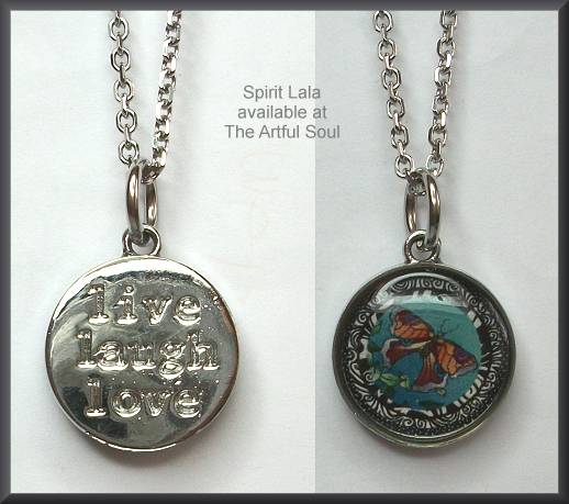 Spirit Lala Tropical Butterfly Circle Necklace