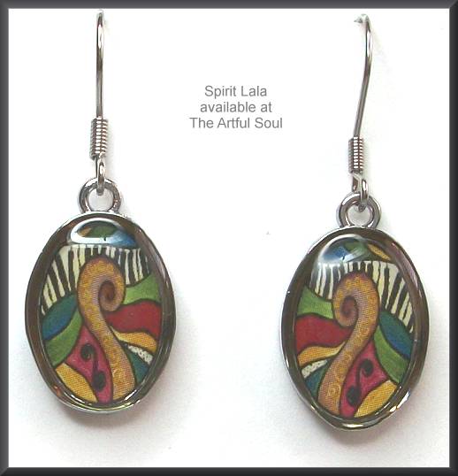Spirit Lala Music Oval Earrings