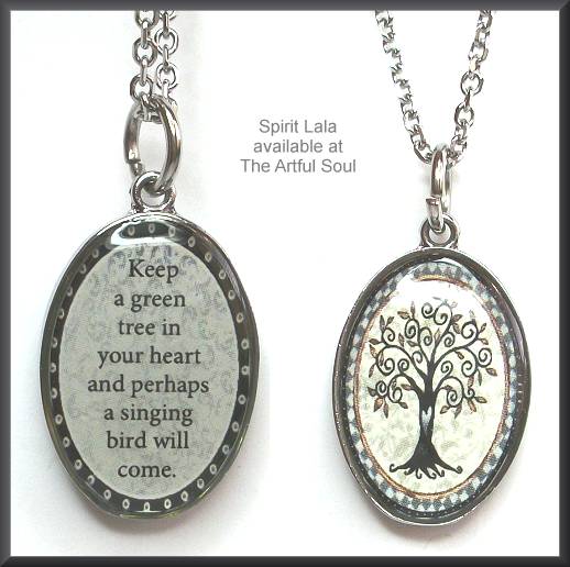 Spirit Lala Tree of Life Oval Reversible Necklace