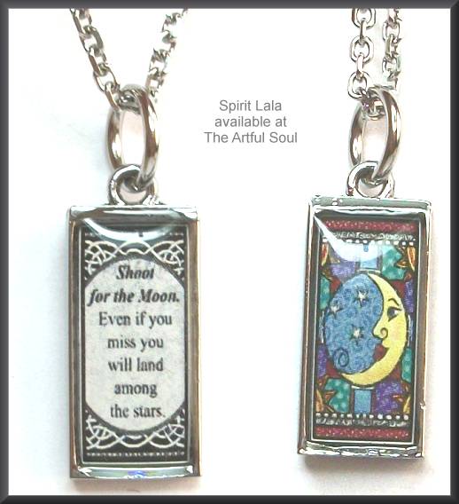 Spirit Lala Moon Reversible Rectangular Necklace