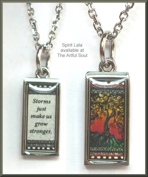 Spirit Lala Tree of Life Reversible Rectangular Necklace
