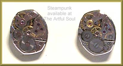 Steampunk Post Earrings