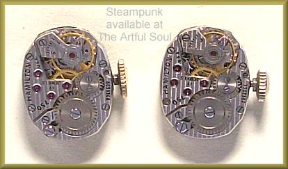 Steampunk Post Earrings