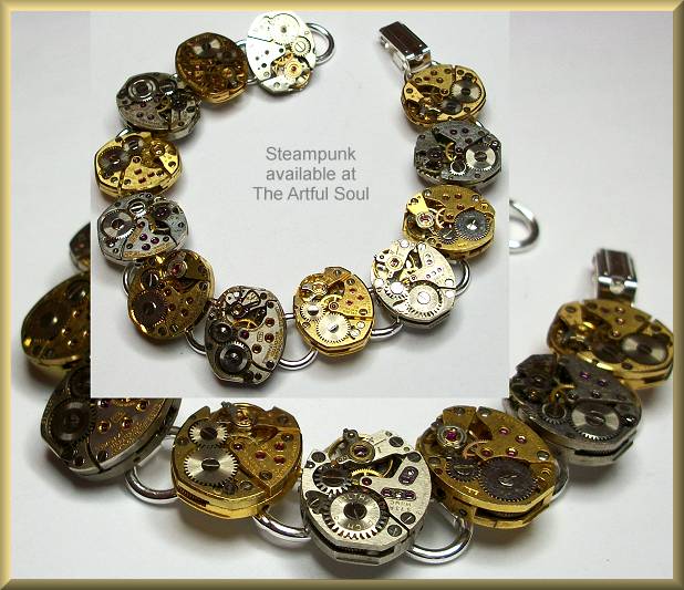 Steampunk 12-Watch Movements Bracelet