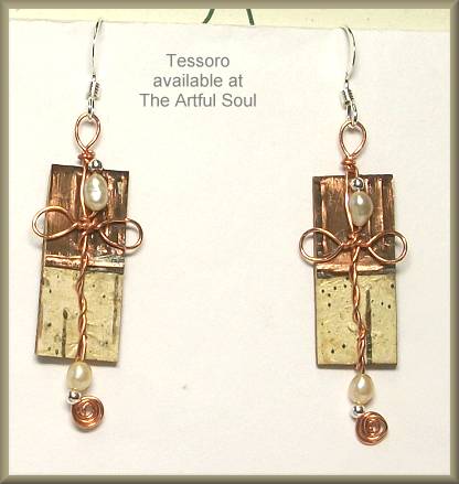 Tessoro Superior Birch & Copper Earrings
