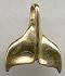 The Touch 14kt Whale Tail Charm