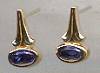 The Touch 14kt Blue Sapphire Earrings