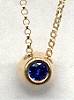 The Touch 14kt Blue Sapphire Necklace
