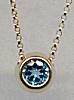 The Touch 14kt Blue Topaz Necklace