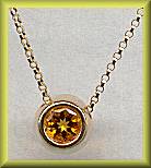 The Touch 14kt Citrine Necklace