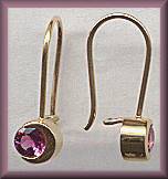 The Touch 14kt Pink Tourmaline Earrings