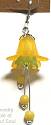 Tutu Flower Earrings Marigold/Lime