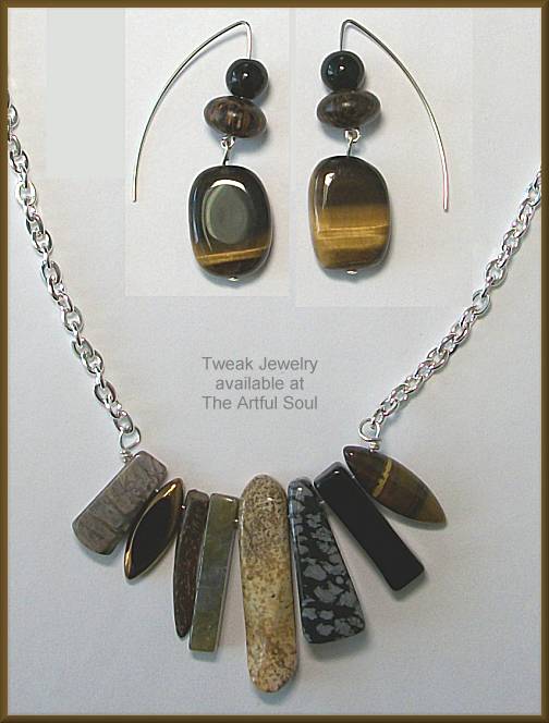 Tweak Jewelry in Brown & Black Gemstones