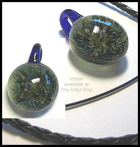 VStyle Glass Pendant, Blue/Teal Sealife