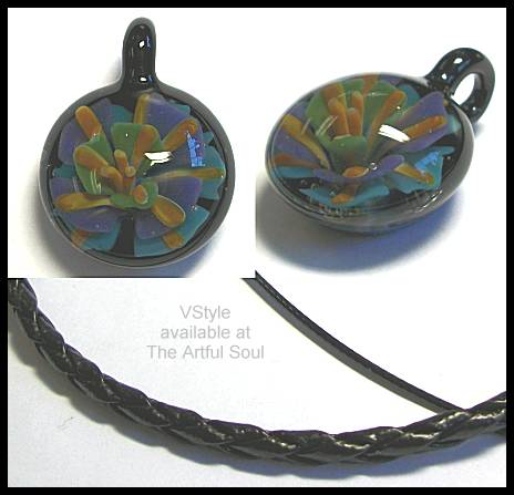 VStyle Glass Pendant, Deco Flower