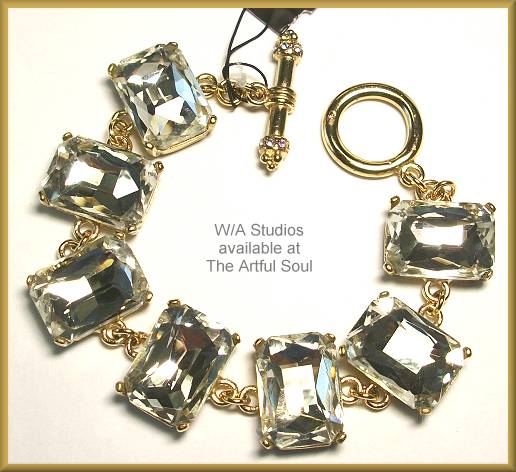 W/A Studios Clear Crystal Bracelet