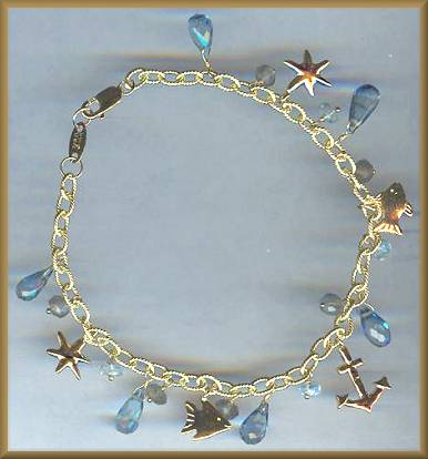 Zoe B 14kt Sea Charms Bracelet