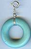 Zulugrass Turquoise Porcelain Hoop Charm