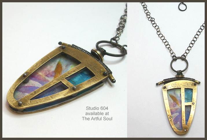 Studio 604 Brass Windows Necklace
