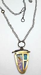 Studio 604 Brass Windows Necklace