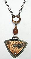 Studio 604 Triangle Tornado Copper Necklace