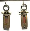 Studio 604 Double Rectangle Brass Earrings