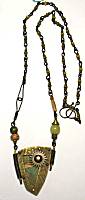 Studio 604 Brass/Iron Waves Landscape Necklace