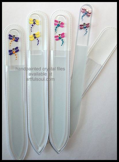 Crystal Nail File, Dragonflies