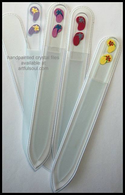Crystal Nail File, Flip Flops