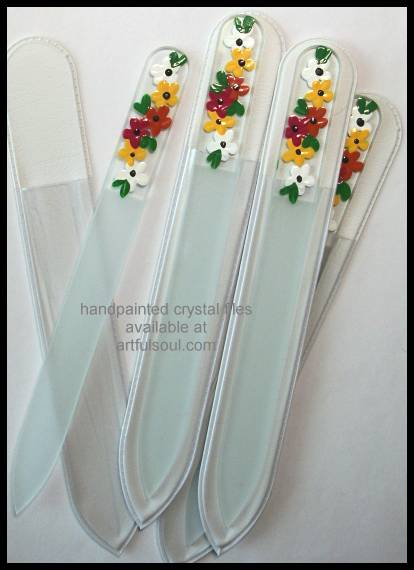 Crystal Nail File, Floral Medley